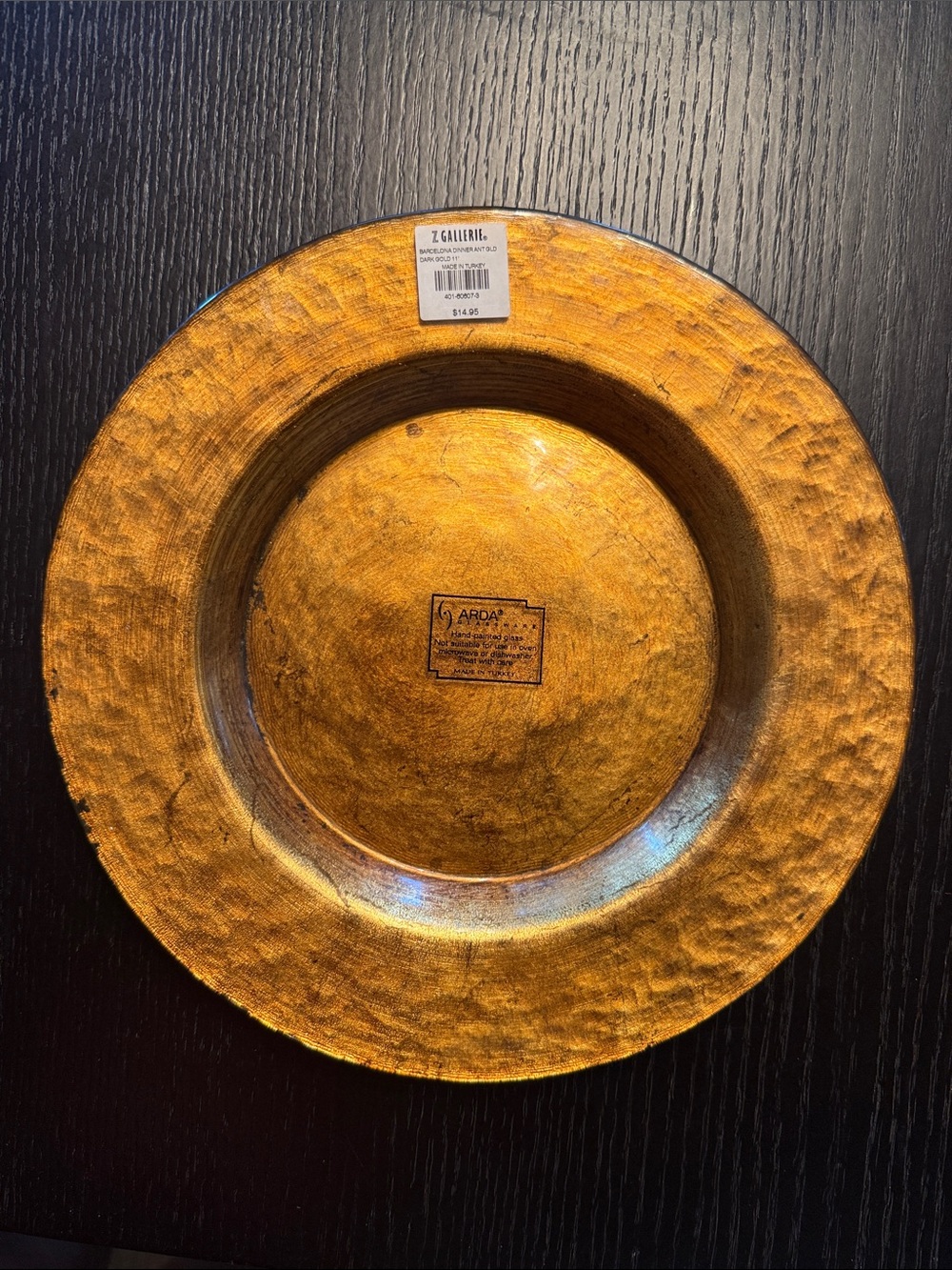 Gold dinner plate set - Home Dining